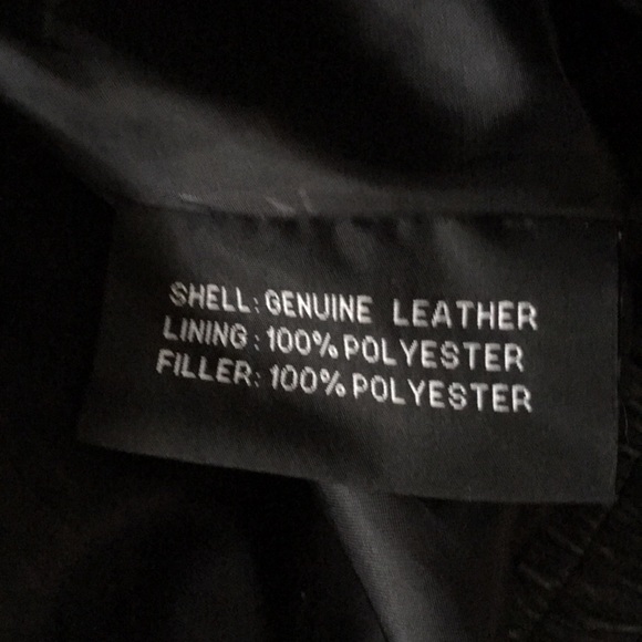 Never worn child’s leather bomber jacket. Measures 20” pit to pit. 19” long - Picture 2 of 5